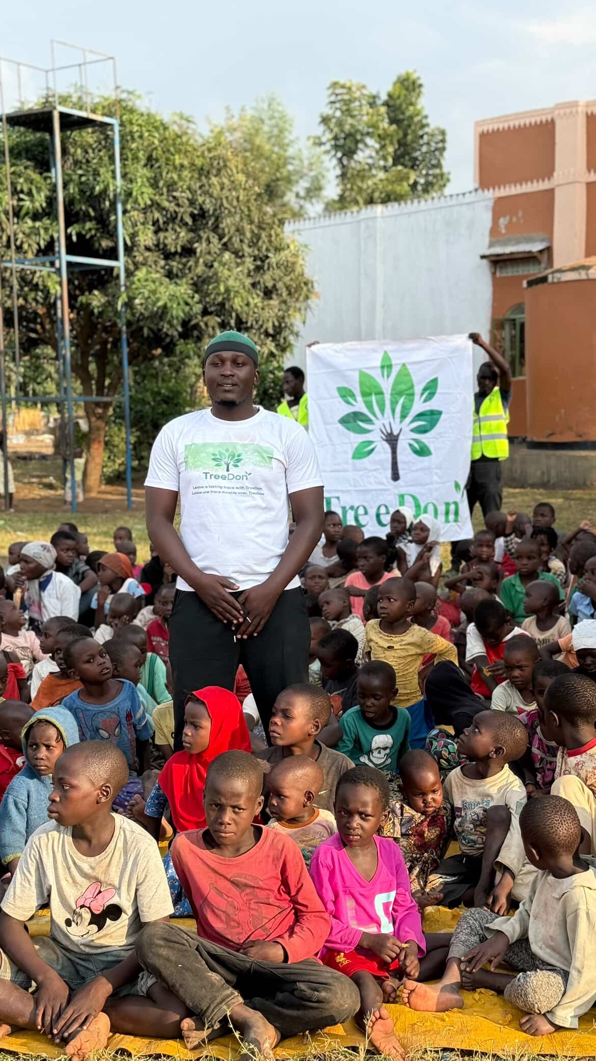 Fruit trees planted to feed families.